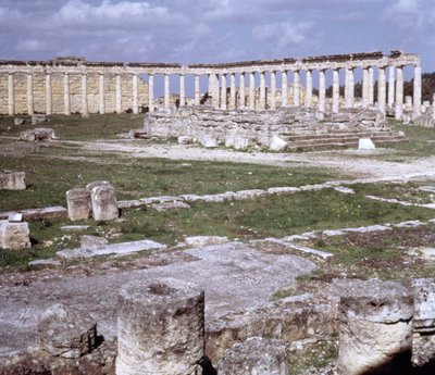 View of the Upper City and Entrance to the Agora by Greek
